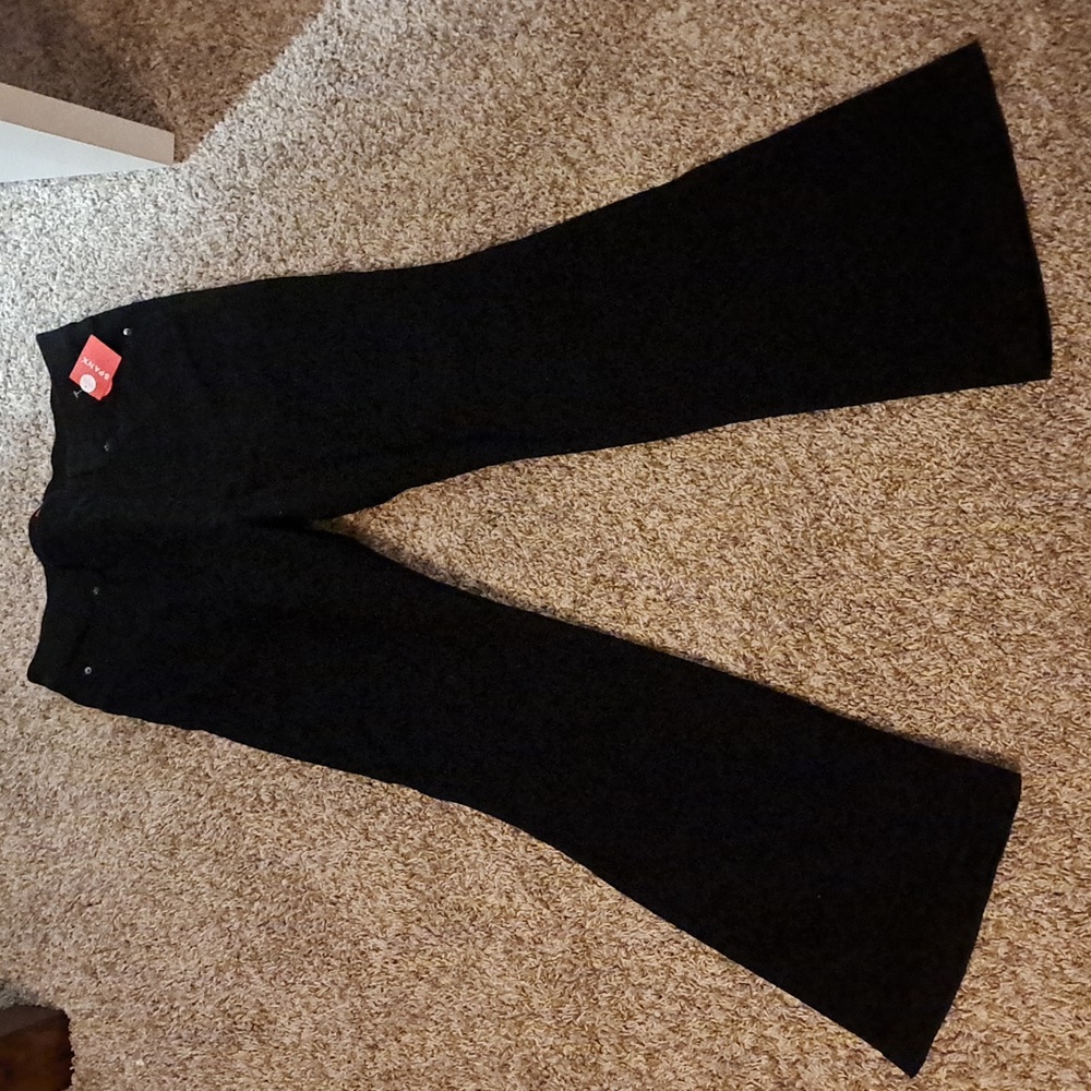 Spanx black flare leg jean- size XL petite-NWT